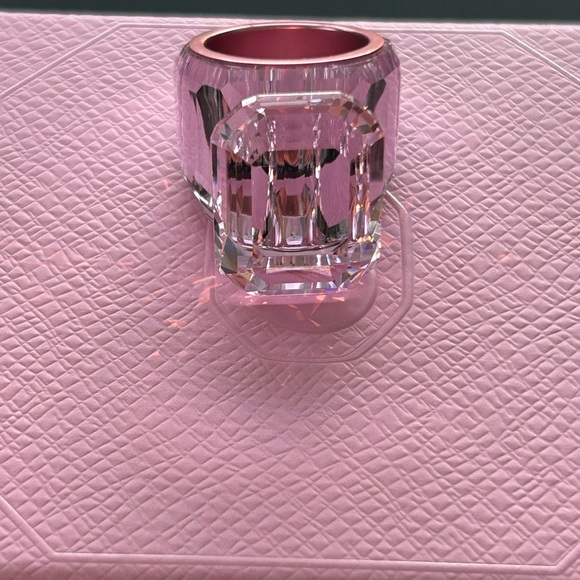SWAROVSKI NEW Lucent - Anillo de cóctel para joyería, cristal azul, cristal rosa - Picture 5 of 13